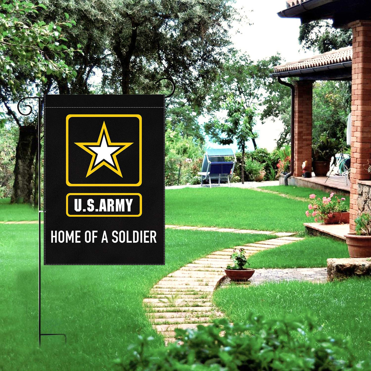 XIFAN lightweight flag for easy hanging on porches or garden poles.