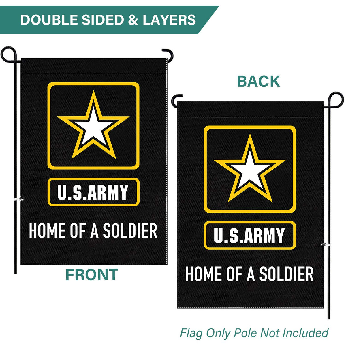 XIFAN made-in-USA garden flag designed for easy display on standard poles.