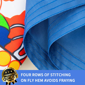 XIFAN 210D nylon flag resists weather and fading.