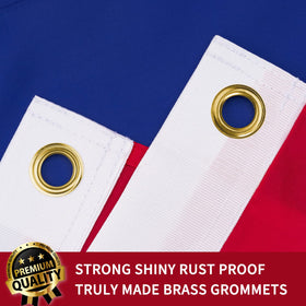 XIFAN Norway flag double-sided design offers vibrant visibility from both sides.