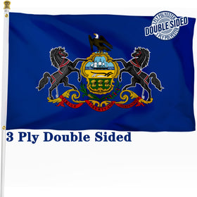 XIFAN PA flag 3x5ft front view with vibrant print for outdoor display.