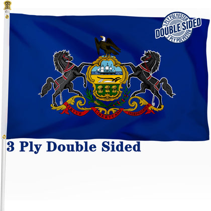 XIFAN PA flag 3x5ft front view with vibrant print for outdoor display.