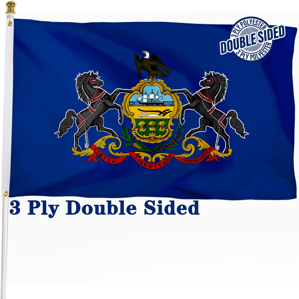XIFAN PA flag 3x5ft front view with vibrant print for outdoor display.