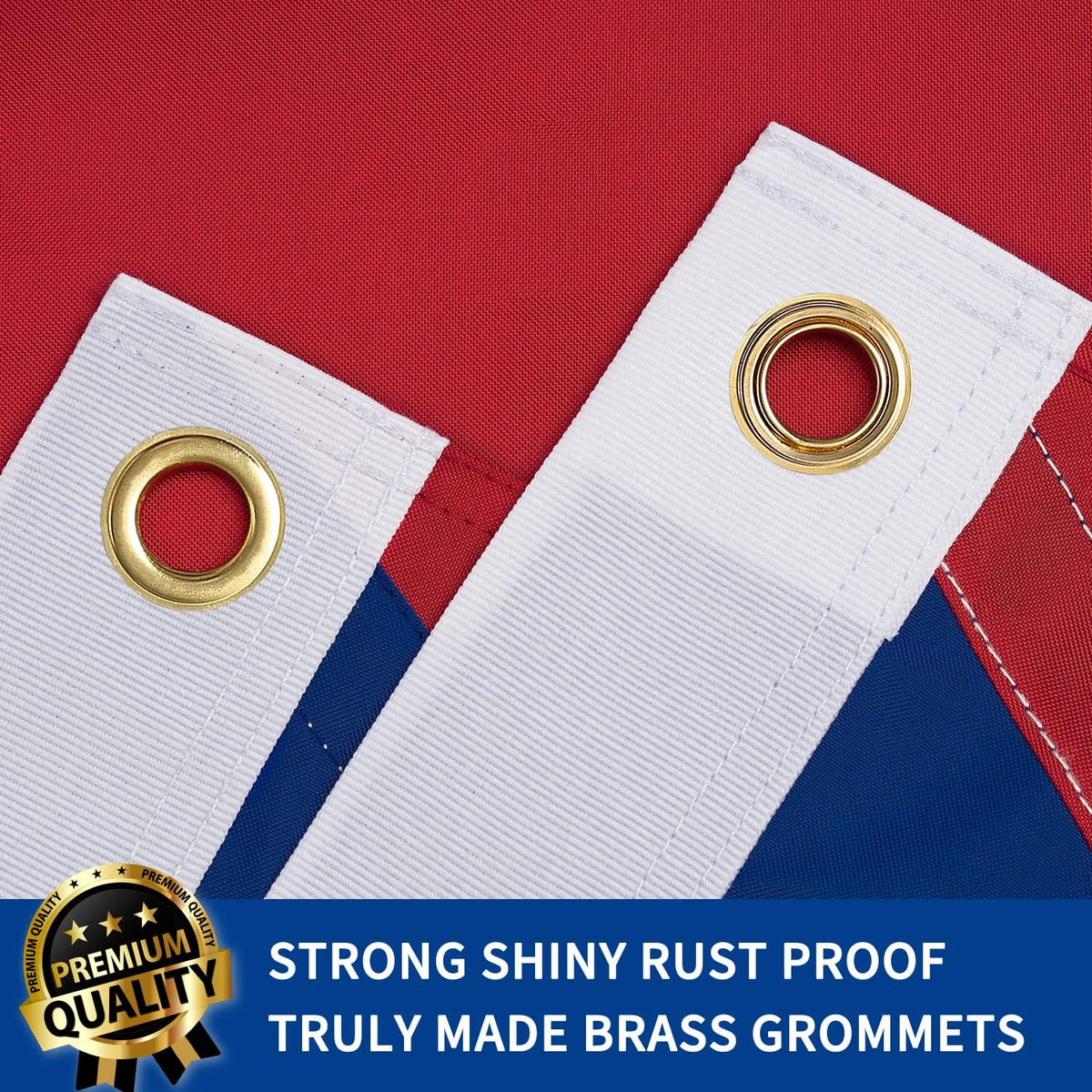 XIFAN Puerto Rico flag with embroidered stars for durable, premium appearance.