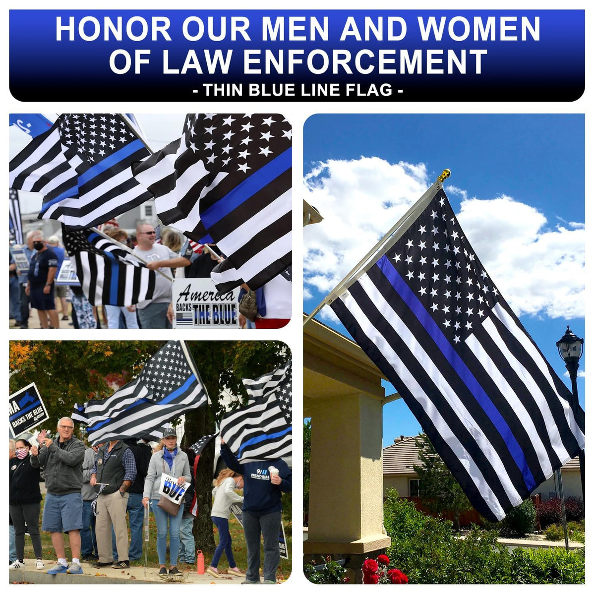 XIFAN flag represents law enforcement solidarity for daily display.