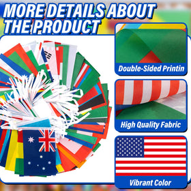XIFAN vibrant flag colors with UV print resist fading for outdoor or indoor displays.