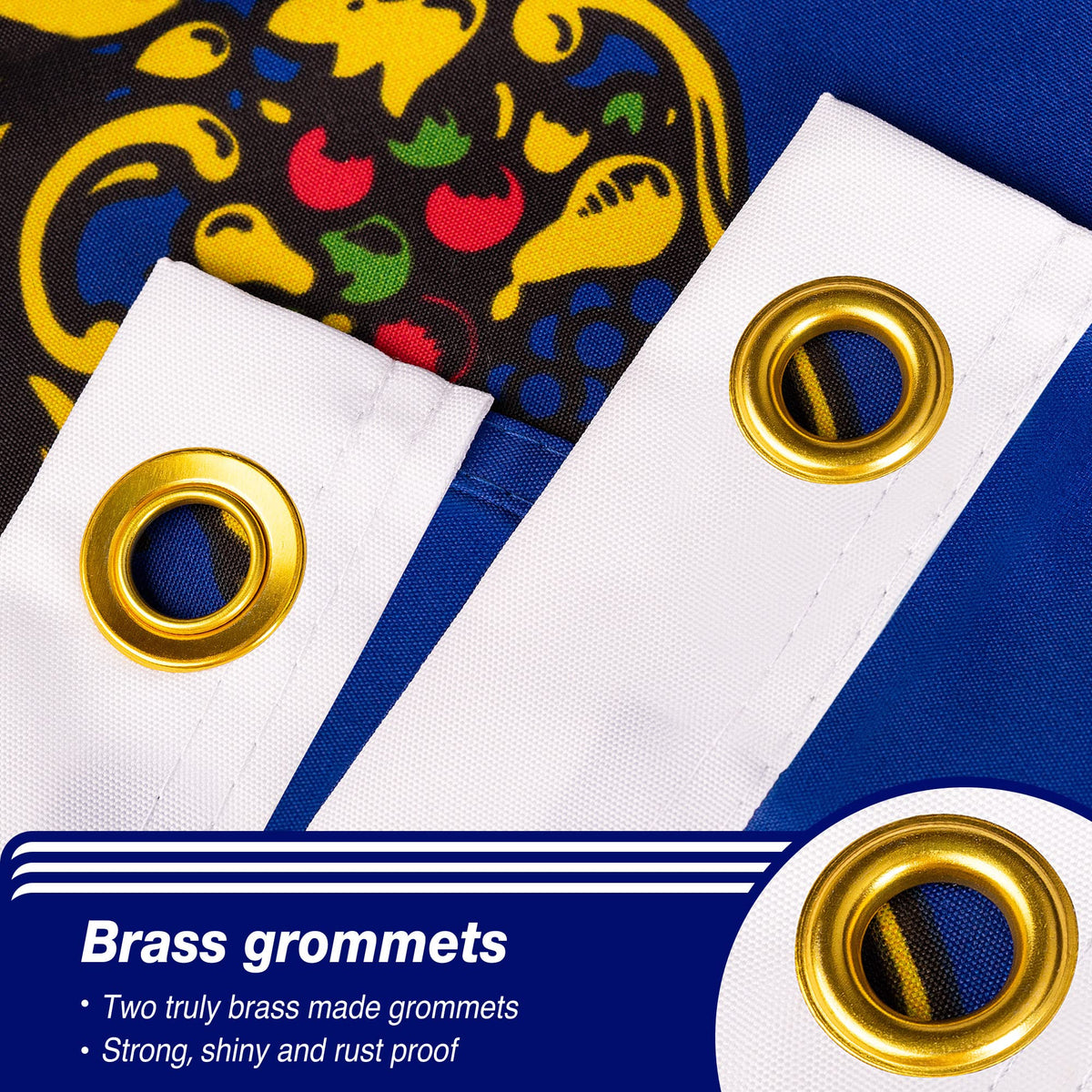 XIFAN flag features four-row stitching for reinforced edges