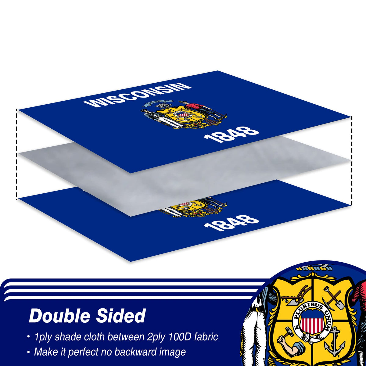 XIFAN heavy 3-ply polyester flag delivers durable outdoor performance