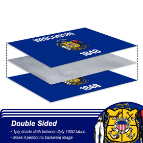 XIFAN heavy 3-ply polyester flag delivers durable outdoor performance