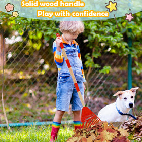 Xifando Kids Leaf Rake lightweight design for easy maneuverability