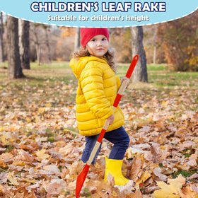 Xifando Kids Leaf Rake with soft grip handle reduces hand fatigue