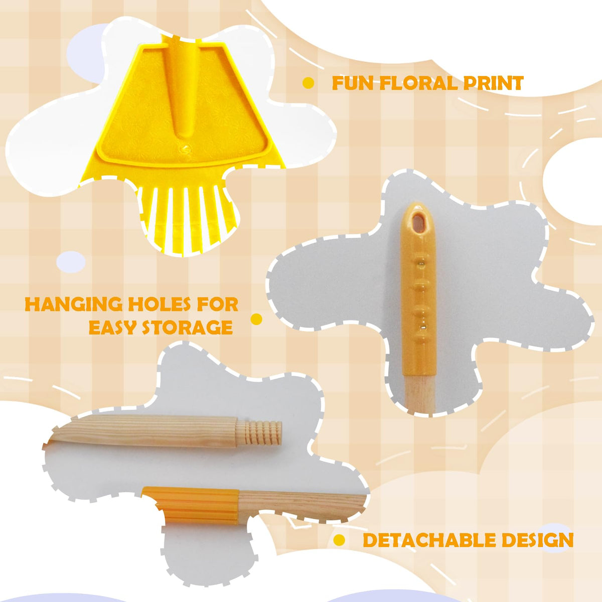 Xifando Kids Leaf Rake storage loop helps keep tools organized