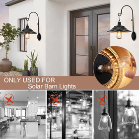Outdoor solar lighting using XIFEINIU warm white bulbs