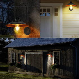 Two-pack box and bulbs ready for shed lighting use