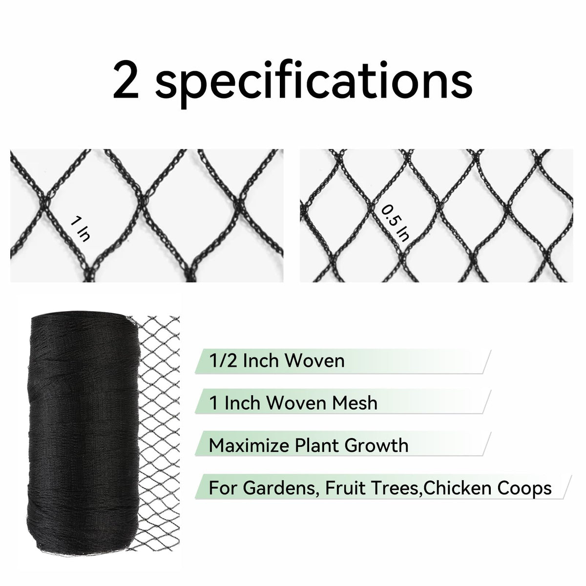 Xihakey chicken coop netting secures runs without weighing down vines