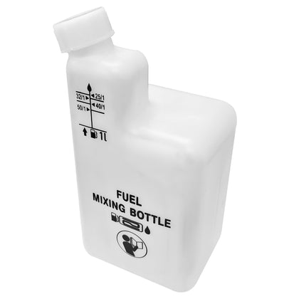 XiHu mixing bottle with 32:1 ratio clearly marked for precise fuel blending