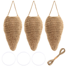 XIHUADOU wasp nest hanging front view for outdoor decor and deterrence.