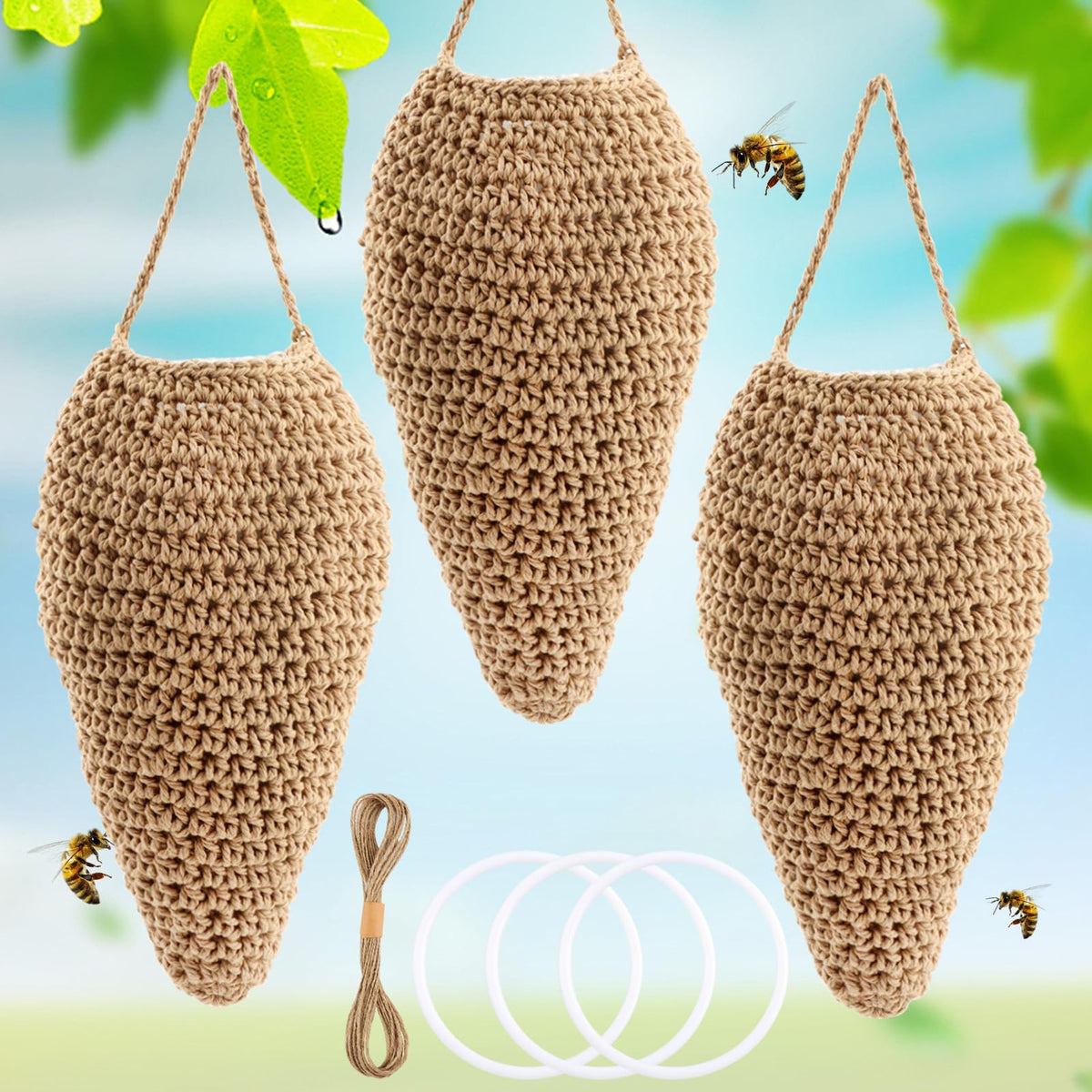 XIHUADOU 3-pack display inspires easy outdoor setup and spacing.