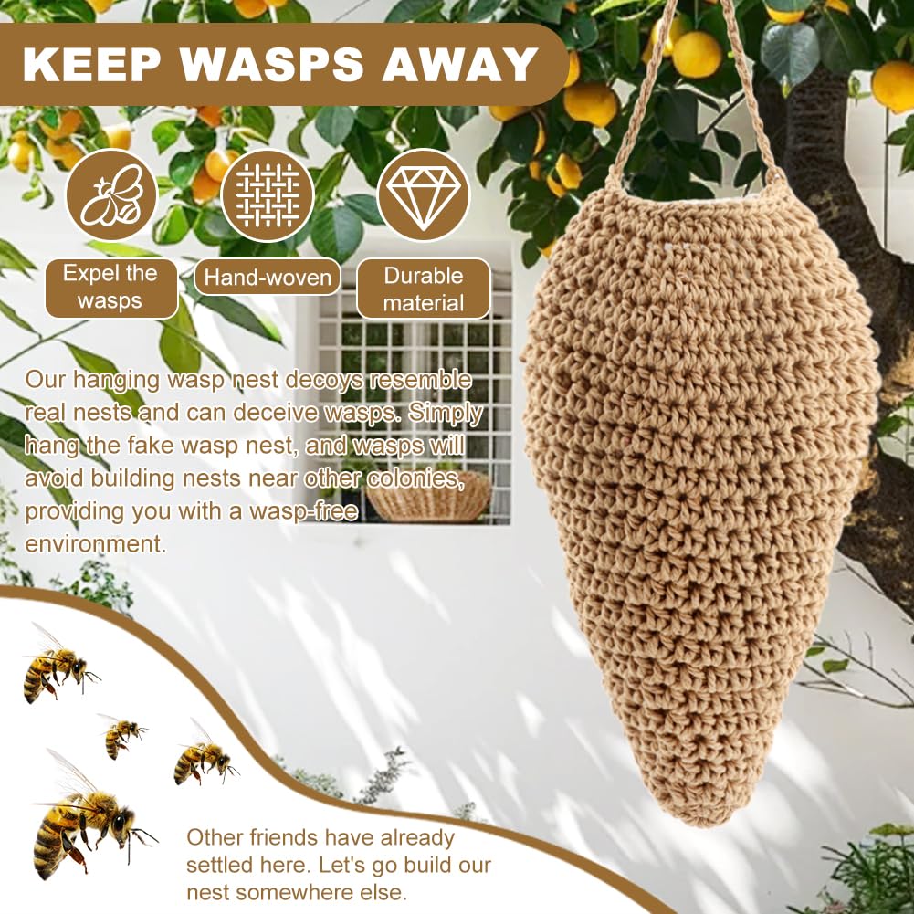 XIHUADOU nest as patio decor with potential wasp deterrence.