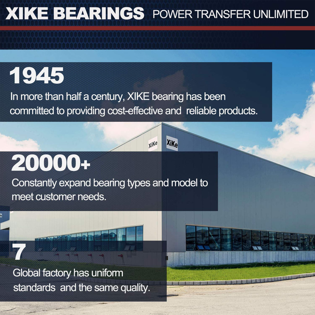 XIKE 3-month warranty badge indicating short-term coverage on bearings.