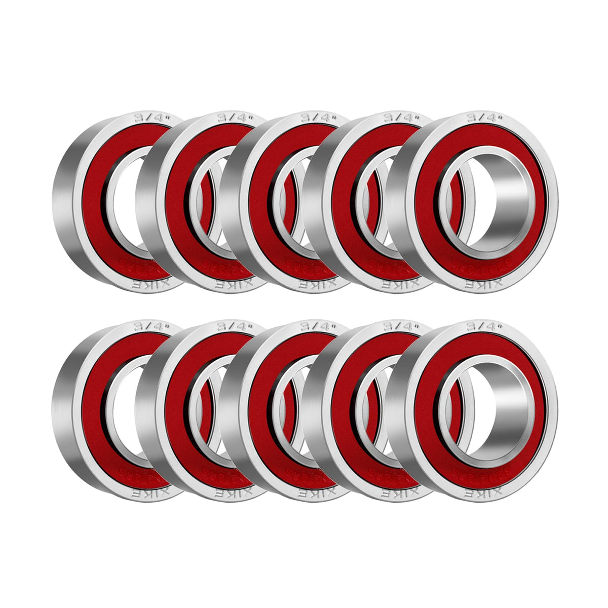 XIKE flanged ball bearing with 3/4 in ID and 1-3/8 in OD for precise fit.