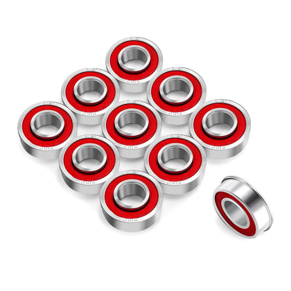 XIKE flanged ball bearing 5/8 ID 1-3/8 OD for durable, precise rotation in machinery.