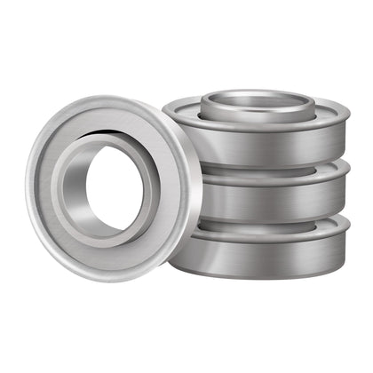 XIKE flanged ball bearing front view showing durable stamped steel construction for lawn equipment