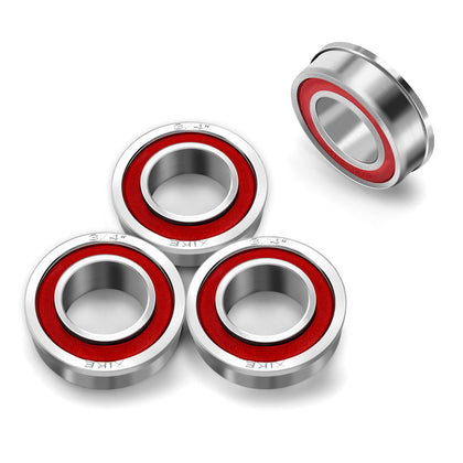 XIKE flanged bearing outer view shows durable wheel use