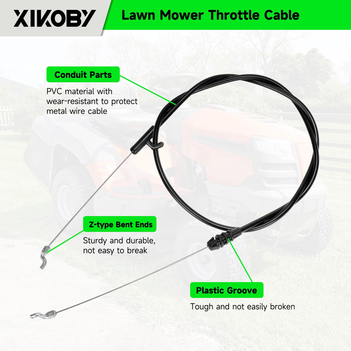 XIKOBY compatible with MTD and Craftsman mowers for versatile replacement.