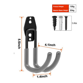 Close-up of Xilaxila iron hook with rubber coating to protect surfaces