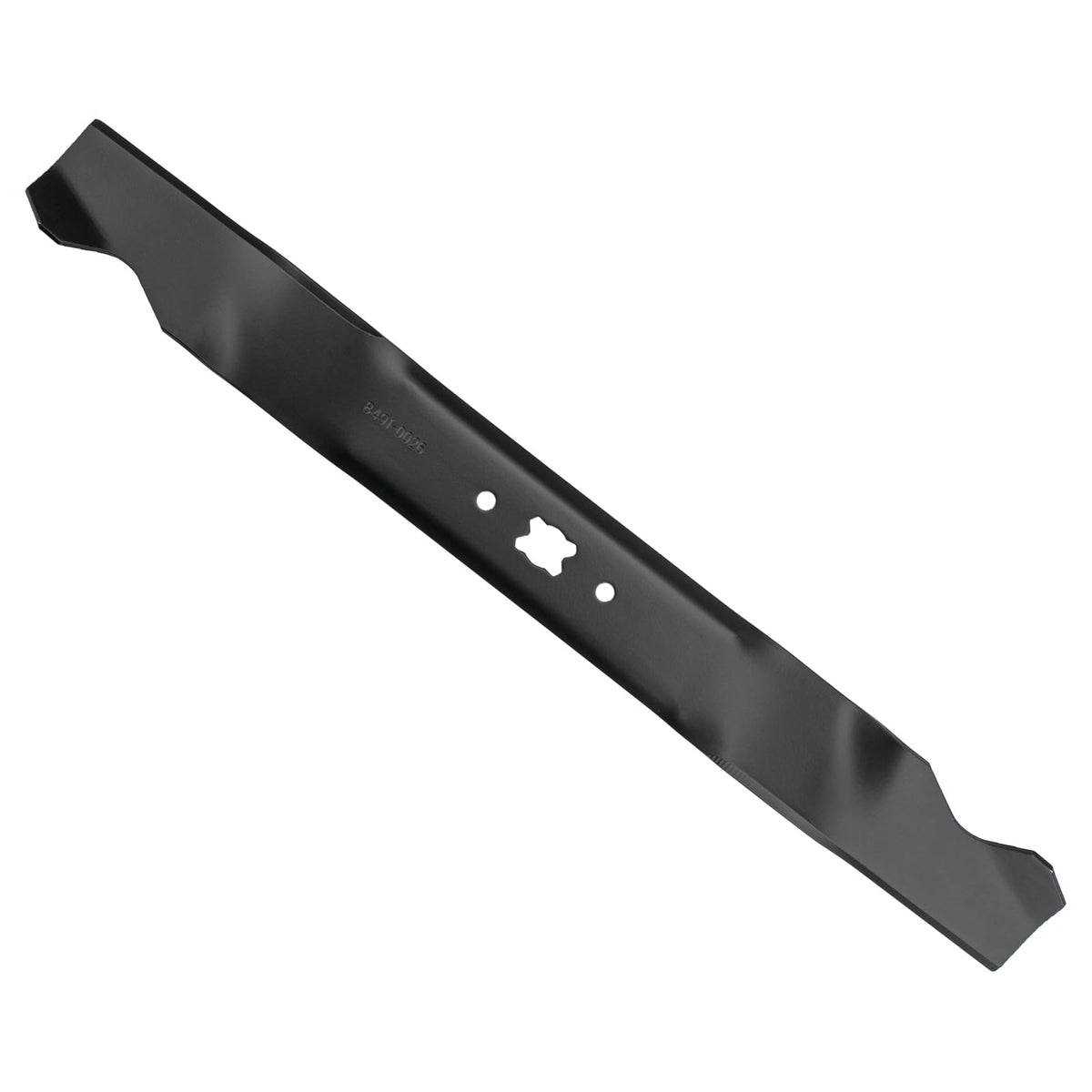 Ximoon 703371 21-inch mulching blade mounted on a mower deck