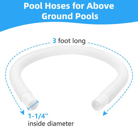 Ximoon above-ground pool hose links skimmer to pump for quick setup.