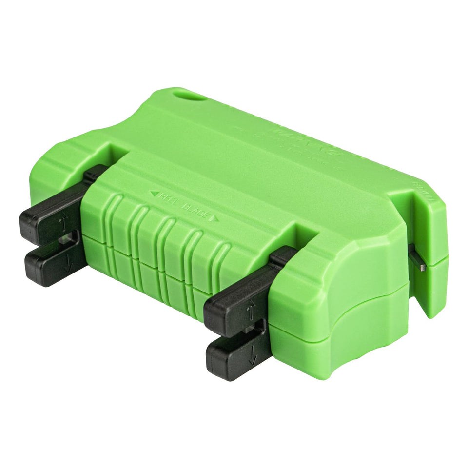 Ximoon reel mower blade sharpener kit green front view enhances cutting performance