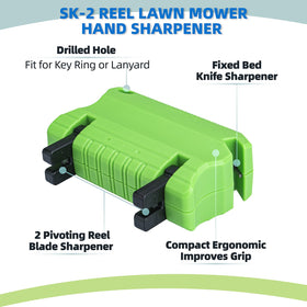 Ximoon reel mower reel blade slot sharpener maintains even blades