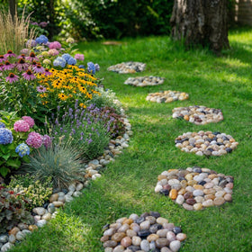 Xindian river rock mats endure rain and sun with lasting color