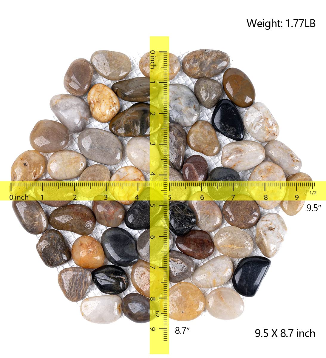 Xindian hexagon pebble mats offer textured grip for safe outdoor paths