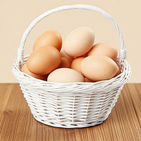 XINFEIBEI wooden eggs are durable, fade-resistant, long-lasting coop accents.