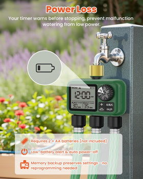 XinFuture timer installing easily on a 3/4 inch faucet