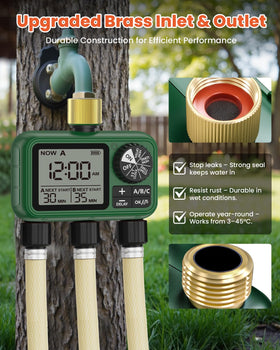 XinFuture timer showing hose connection for secure setup