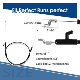 Xingehor Troy-Bilt fit control cable supports easy mowing maintenance.