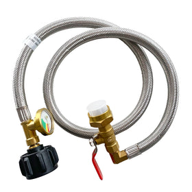 XINGLIANG propane hose with glow dial gauge for easy monitoring.