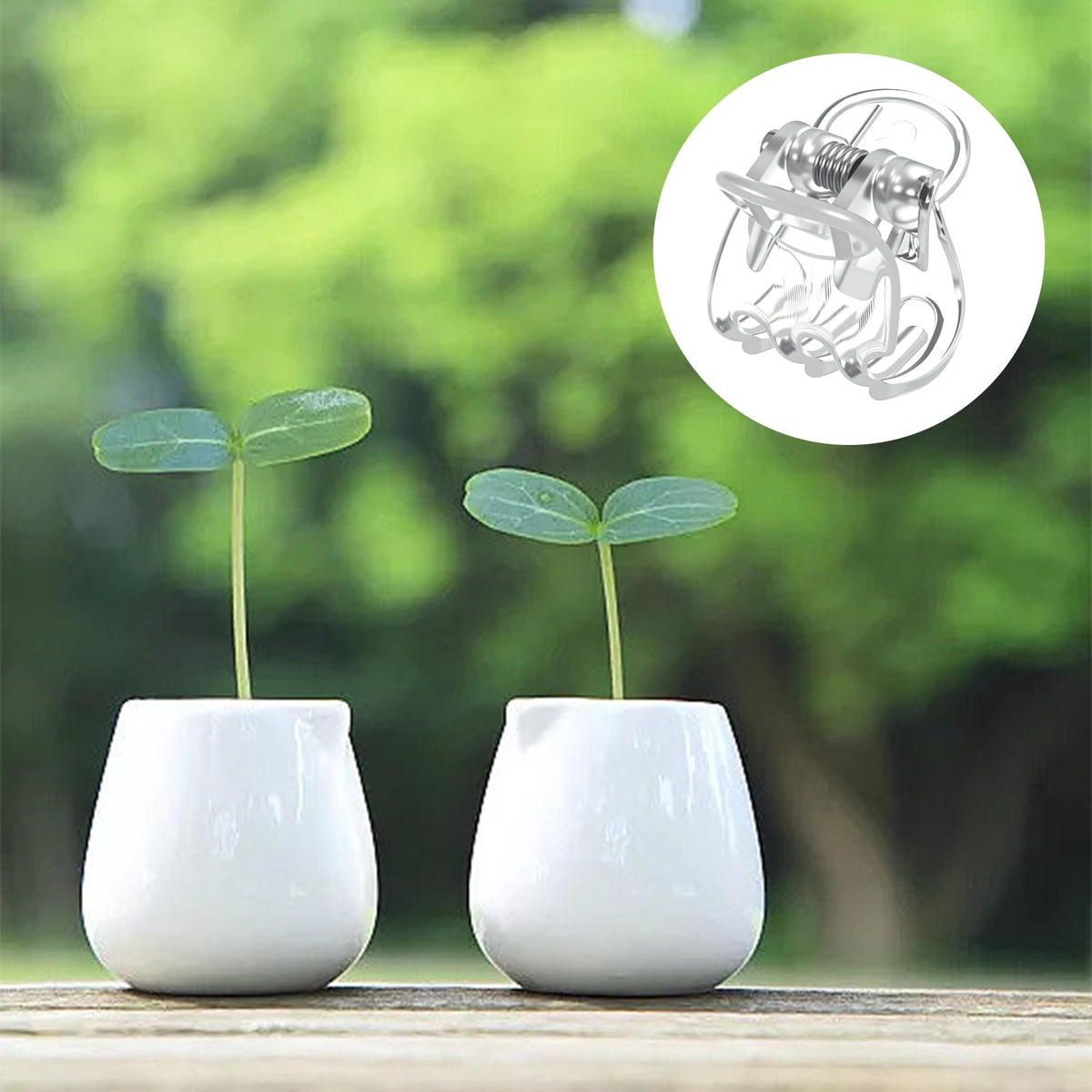 Xinjoduz orchid clips durable PS and iron design protects delicate stems