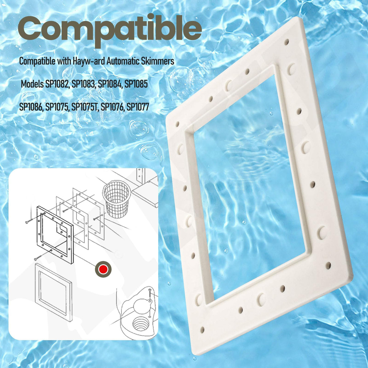 Durable milky white finish of XINKE SPX1084L face plate