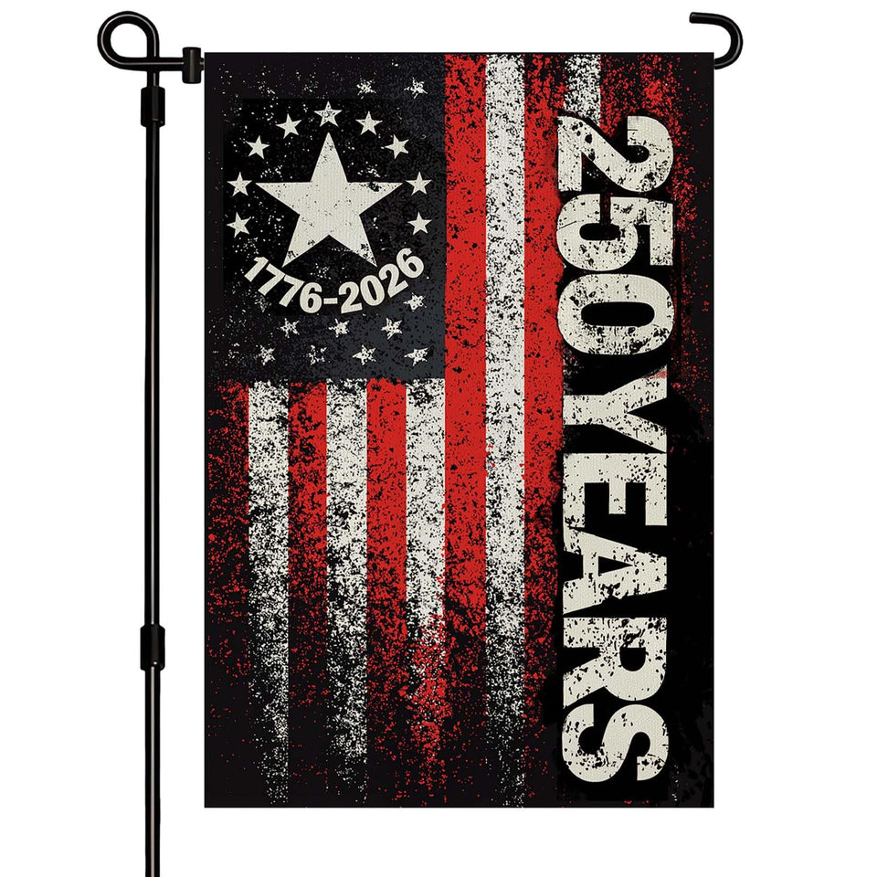 XINNK 250-anniversary-flag front view for home display and year-round pride.