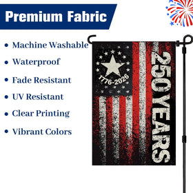 XINNK distressed-vintage-flag for bold patriotic decor.
