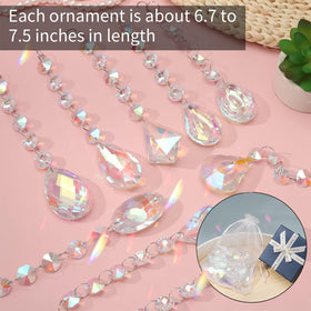 XINRUI Crystal Sun Catcher Christmas tree ornament adds festive sparkle.