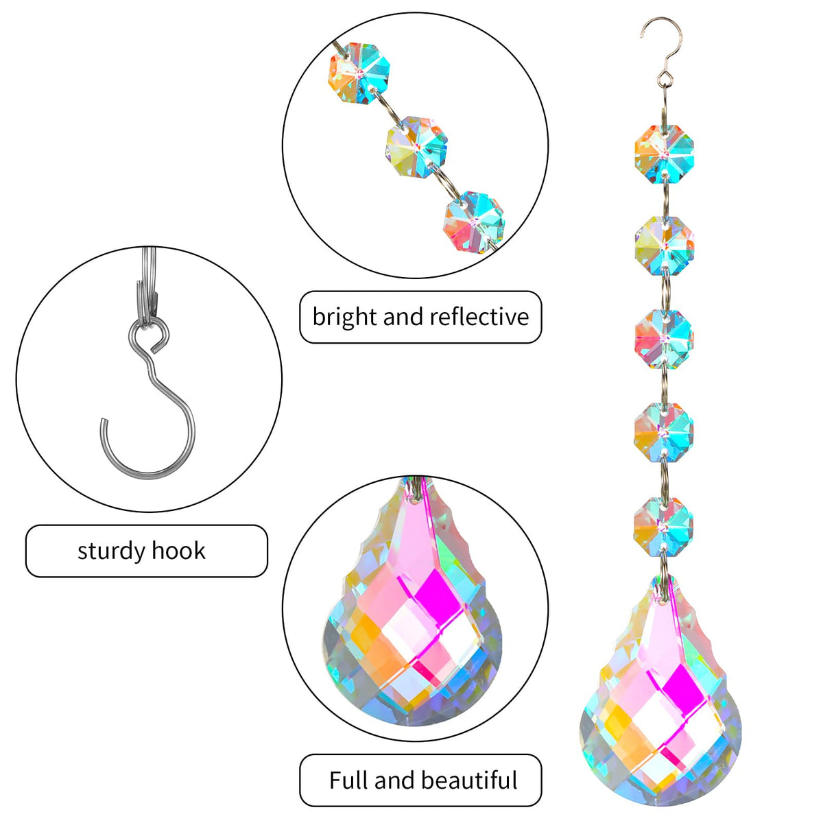 XINRUI K9 crystal close-up highlights clarity and premium glass for elegant light play.