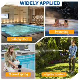 XINSTCO installation wiring image highlights DIY friendly wiring access for quick pool restart