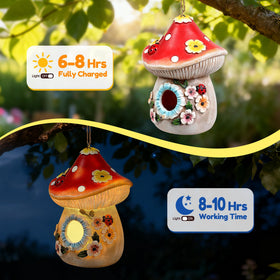 Xintim resin bird house weatherproof for year-round outdoor use