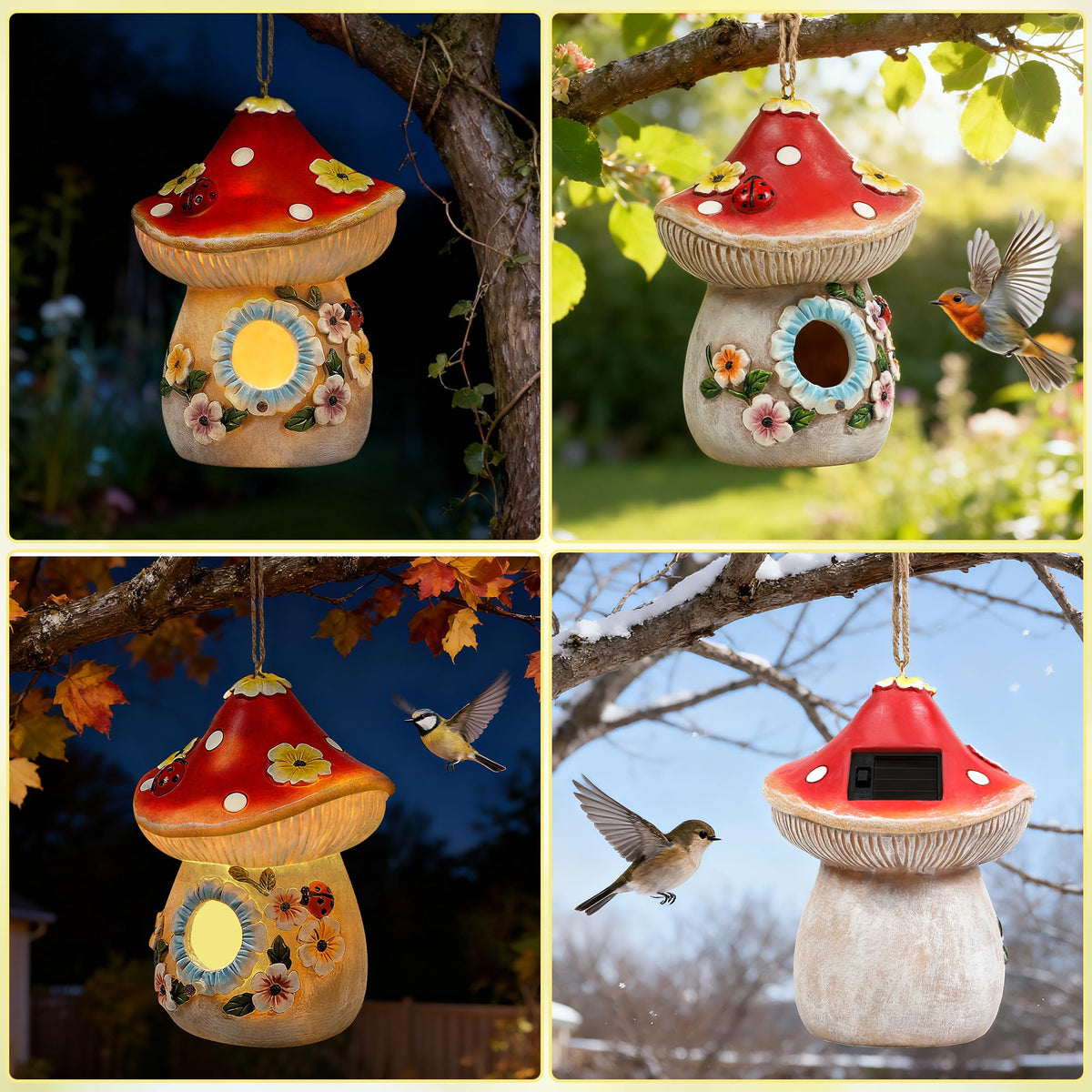 Xintim small bird house entrance ideal for bluebirds and hummingbirds
